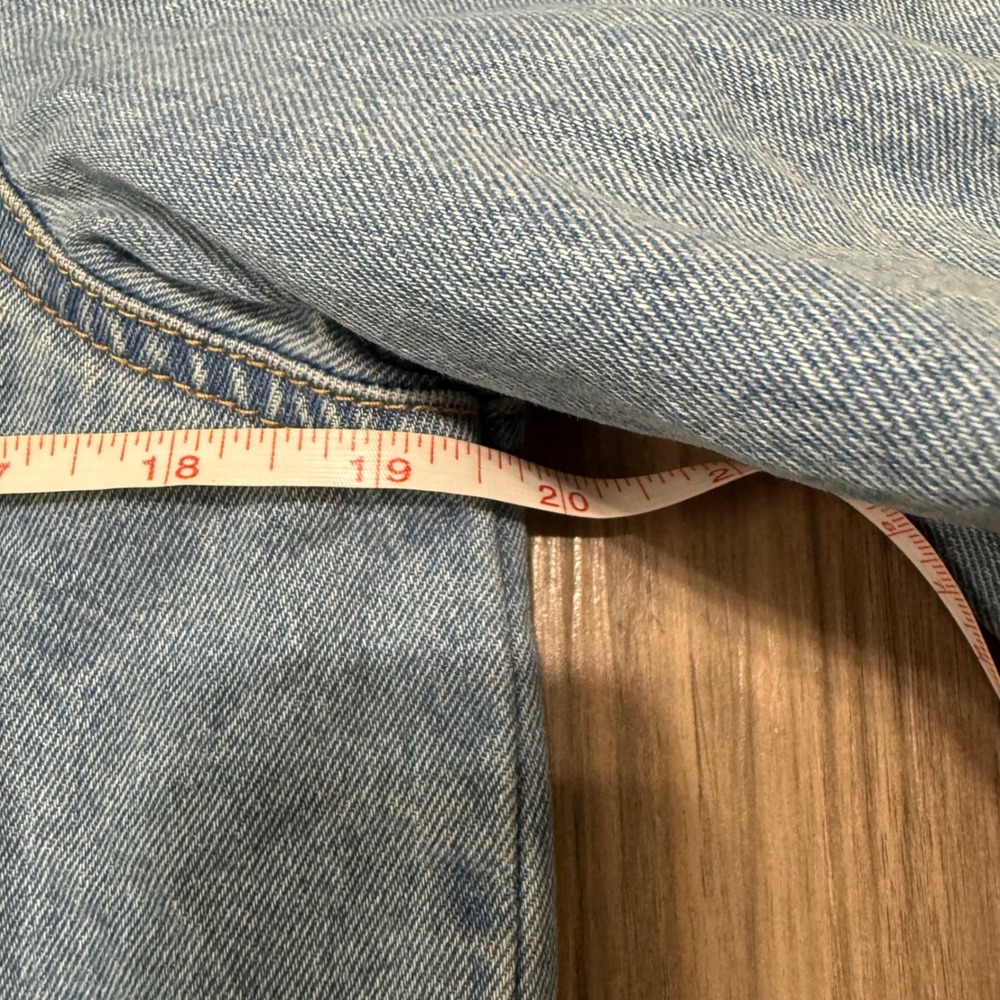 Harry Potter Crop Denim Jacket Master of Death‎ Deathly Hallows Ravenclaw Size M - Picture 5 of 6